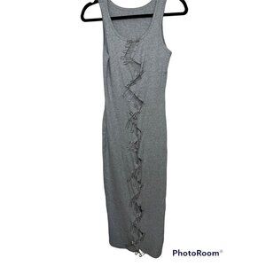 CALLIE Lives South Beach Unique Custom Safetly Pins Sexy Bodycon Dress Small (B)